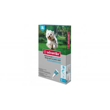 Advantix solutie antiparazitara pentru caini intre 4-10 kg, 1 pipeta