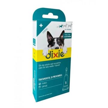 Antiparazitar extern pentru caini intre 10-20 kg Dixie Spot On M, 1 pipeta