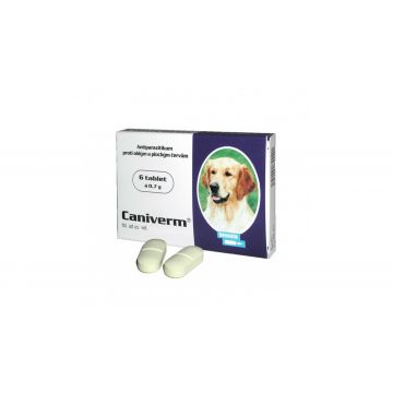 CANIVERM 0.7 G CAINI SI PISICI - 100 TABLETE