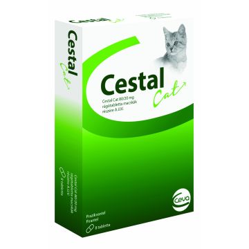 Cestal Cat, deparazitare interna pisici, 1 comprimat