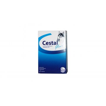 Cestal Plus, deparazitare interna caini, 1 tableta