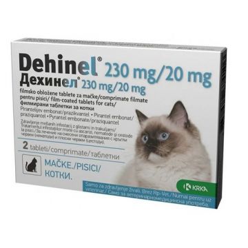 DEHINEL PISICA CAT 230 MG / 20 MG - 2 COMPRIMATE DEHINEL PISICA CAT 230 MG / 20 MG - 2 COMPRIMATE