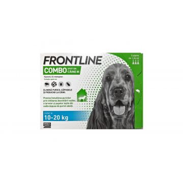 Antiparazitar caini Frontline Combo M (10-20 kg), 1 pipeta