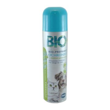 Spray Antiparazitar Caini/ Pisici Pess Bio Spray Protectie cu Ulei de Geranium, 250 ml Spray Antiparazitar Caini/ Pisici Pess Bio Spray Protectie cu Ulei de Geranium, 250 ml
