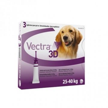 Vectra 3D Caine 25-40 kg, 3 pipete