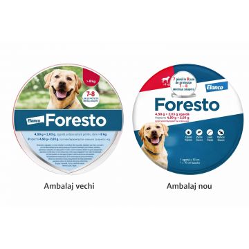 Zgarda Foresto L (70 cm), zgarda antiparazitara pentru caini peste 8 kg