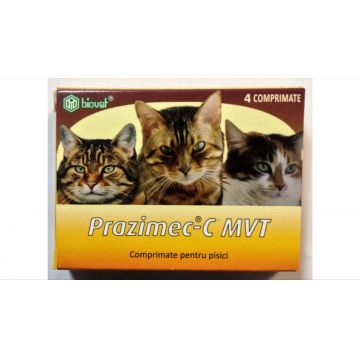 Antiparazitar intern pisica, Prazimec C, 4 comprimate