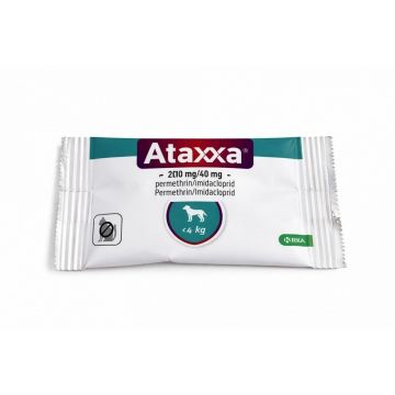 Ataxxa Dog, pipete antiparazitare pentru caini de talie foarte mica,