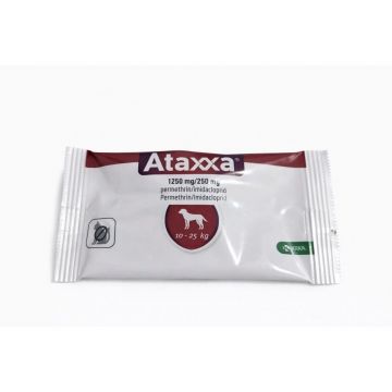 Ataxxa Dog, pipete antiparazitare pentru caini de talie medie, 10-25 kg/ 1 pipeta