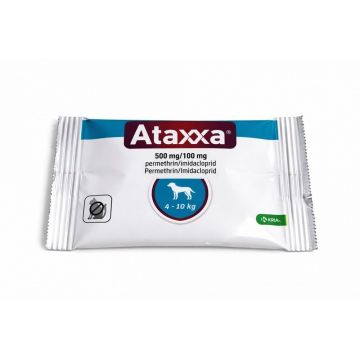 Ataxxa Dog, pipete antiparazitare pentru caini de talie mica, 4-10 kg/ 1 pipeta