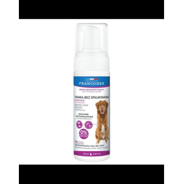 FRANCODEX Spumă fără clătire pentru câini (dimeticonă) 150 ml
