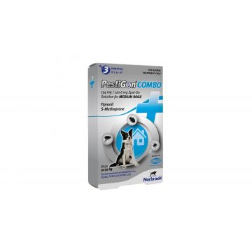 Antiparazitar caini Pestigon Combo M (10-20 kg), 3 pipete